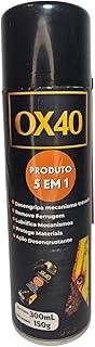 Spray Multifuncional Motorflu OX40 300mL, Desengripante e Desencrustante, Remove Ferrugem, Lubrifica Peças Travadas e Protege Contra Corrosão – Uso Automotivo e Industrial