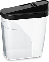 Farinheira Multiuso 1 Litro Tampa p/Farinha Açúcar Sabão em pó (Preto)