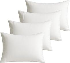 Fronha Branca 600 Fios 100% Algodão Toque Macio Acetinado (4, Branco)