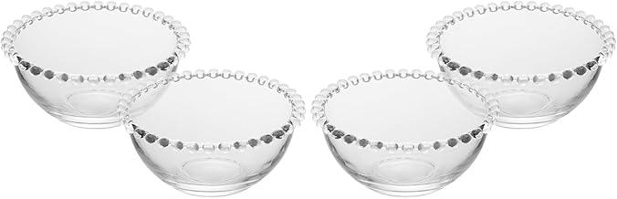 WOLFF - Conjunto 4 Bowls Pearl 14cm x 8cm Cristal