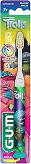 Escova Infantil que Pisca GUM Trolls, cerdas macias, pisca por 60 segundos, Gum, Sortidas