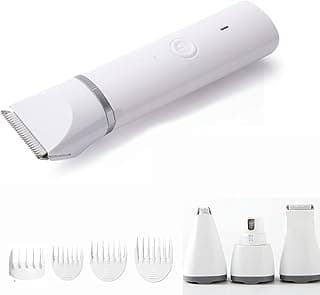 Máquina De Tosa Pets Gato Cachorro Tosador Profissional, Kit com 4 pontas de aparador de pelos para animais de estimação 4 vias em 1, sem fio e recarregável para cães e gatos