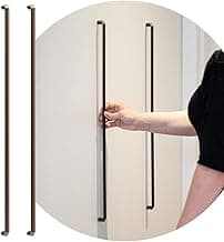 2 Peças Puxador Alumínio Para Porta Guarda Roupa Trip 608mm (Bronze Fosco)