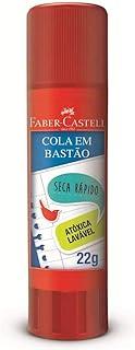 Cola Em Bastao Faber-Castell 22g. - Caixa com 10, Faber Castell, OF/8122, Multicor