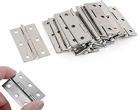 Dobradiças de Aço Inoxidável, 4,5 cm, 10 Peças, Ferragens para Portas de Móveis