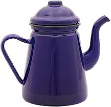 Mimo Style Bule Retrô na Cor Azul 1000ml, em Ferro Esmaltado. Sirva Chás, Chocolate Quente, Leite, Café e Outras Bebidas Com Todo Charme. Resistente e Durável, Produto é Ideal Para o Dia a Dia