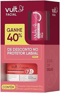 VULT PROMOPACK FACIAL: CREME ANTISSINAIS E PROTETOR LABIAL MELANCIA FPS 15