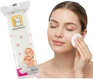 120 Unidades Algodão Quadrado Macio, Alta Absorção, Não Solta Fiapos, Ideal para Remover Maquiagem, Skincare, Limpeza Facial e Higiene Diária (1)
