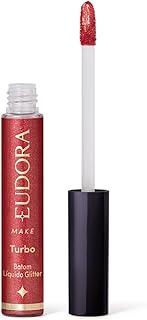 Eudora Make Batom Líquido Turbo Glitter Magic Vermelho 5,2ml
