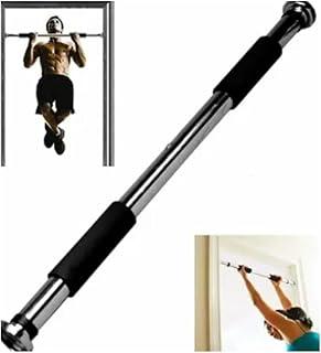 Barra Fixa de Porta Regulável de 61,5 cm a 94 cm para Flexões e Musculação Equipamento Crossfit Ajustável para Treino em Casa"