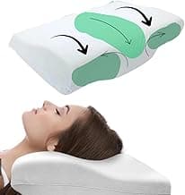 Travesseiro Cervical NASA Ortopédico PREMIUM para Coluna com Espuma Viscoelástica Anatomico 56x38x14cm Almofada de Memoria de Pescoço Hipoalergênico para Dores no Pescoço JadeVic com 26.8% de desconto por R$ 94,89 na amazon