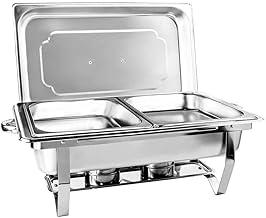 Rechaud Retangular 9 L Com 2 Cubas 1/2 Banho Maria Brinovar