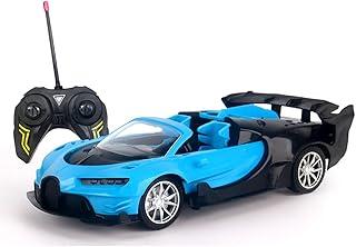 Carrinho de Controle Remoto Esportivo Faróis LED Design Realista Alta Velocidade Controle Preciso E-Shop Center (Azul)
