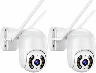 Kit com 2 Câmeras de Segurança Wi-Fi Externa IP A8 – Prova d’Água com Visão Noturna Infravermelha e Monitoramento em Tempo Real Premium (2)