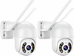 Kit com 2 Câmeras de Segurança Wi-Fi Externa IP A8 – Prova d’Água com Visão Noturna Infravermelha e Monitoramento em Tempo Real Premium (2)