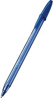 BIC, Caneta Esferográfica Escrita Média, Cristal Fashion, Azul, 25 Unidades