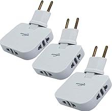 Adaptador de Tomada Benjamin em T Articulado 3 Saídas 10A 250V Flexível (3)