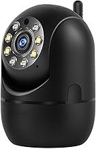 Câmera Smart Segurança Baba Eletrônica Ip WiFi Giratória Panorâmica Visão Noturna Microfone Antena Full HD Pet Vigilância Ambientes Internos e Externos Compatível Com SmartPhones PREMIUM (PRETA)