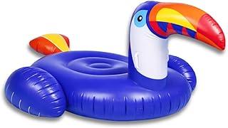 Boia Inflável Gigante Tucano Adulto 200x105cm Extra Grande PVC Reforçado com Alças Resistente Ideal para Verão e Lazer