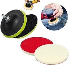 Kit Polimento de Vidros para Furadeira Esmerilhadeira com Base de Lixa 125mm e Disco Feltro de Lã 5 Polegadas - Starfer