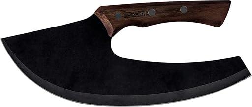 Cortador Multiuso Tramontina Churrasco Black com Lâmina em Aço Inox e Cabo de Madeira