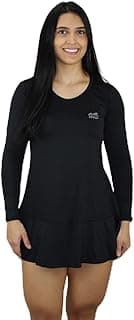 Vestido Proteção Solar UV Fator +50 Saída De Banho Praia Manga Longa Térmica Tecido Premium 1ª Linha