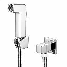 Ducha Higiênica Banheiro Cromada Chuveirinho Aço Inox Cromada 1/4 de Volta SOFTINOX — Design Elegante em Metal + ABS Reforçado, Ducha para Lavabo/Bidê