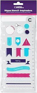 Caderno Inteligente Regua Stencil Inspiradora 19Cm 108979