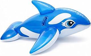 Boia Inflável Orca Azul Grande 1,52m x 1,14m com Alça – Boia Gigante para Piscina e Praia Adulto em Vinil Reforçado