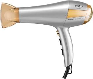 Secador de Cabelos Philco Íons Tourmaline PSC2600 2100W Prata com Dourado 220V