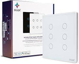 EKAZA Interruptor Inteligente 4X4, 6 Botões, Branco, Zigbee