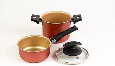 136112 Cuscuzeiro/Caldeirão 12 C/Tpa Vidro, Cereja