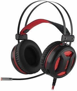 HEADSET GAMER REDRAGON MINOS PRETO LED VERMELHO H210