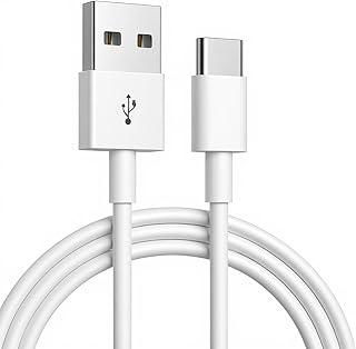 Cabo USB-C 1 Metro Carregamento Rapido Reforçado Android e Iphone Notebook Tablet Qualidade Premium Carregamento Transferência de Dados Tipo C