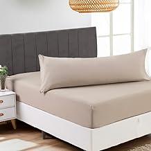 Fronha Para Travesseiro de Corpo Avulsa 1,50m x 0,50m Xuxão Gigante 200 Fios Toque Macio (Bege)