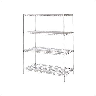 Estante Aço Cromado 4 prateleiras HD 120 x 45 x 180 cm