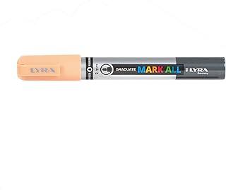 LYRA Graduate Mark All, Marcador de Tinta Permanente Pastel Ponta 2mm, Rosa Pêssego