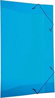 Pasta Aba Elastica Plastica Oficio Azul Delloline - Pacote com 10, Dello, 0254C.0010, Azul