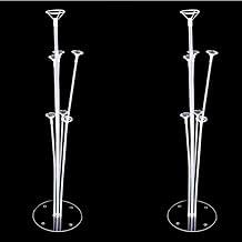 Suporte para Balão com 7 Hastes de 70cm – Kit com 2 Unidades | Base Plástica Reforçada para Decoração de Festas, Aniversários e Eventos (2)