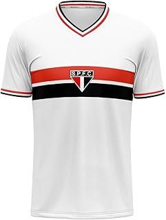 CAMISA RETRÔ SÃO PAULO 1969 BRANCA,ESCUDO BORDADO