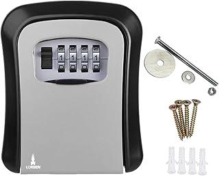 Mini Cofre de Parede com Segredo Lorben Senha Alterável Guarda Chaves Pequenos Objetos
