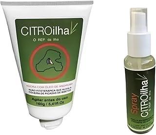 Kit Repelente Spray e Repelente Creme Citroilha Contra Pernilongos Borrachudos Mosquitos da Dengue Proteção Natural Citronela Para Repelir Insetos e Moscas Ideal para Uso ao Ar Livre e Casa