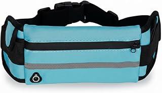 Pochete Esportiva Ajustável para Corrida com Cinto Impermeável Porta Celular Ideal para Treino e Academia (Azul)