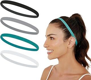 Faixa de Cabelo Esportiva Fina com Silicone Headbands Para Suor Antiderrapante Corrida Tennis Unissex Premium FelixSport