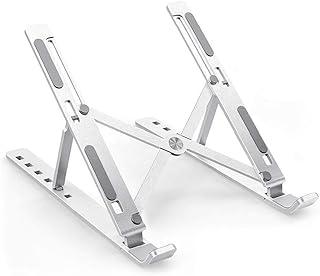Suporte Para Notebook Dobrável em Alumínio Ergonômico Portátil Antiderrapante Leve e Resistente Para Telas de 10” a 16”