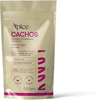 Ápice Ativador e Modelador de Cachos Anti-Frizz Essence Cachos Refil Econômico | Definição e Brilho | 500ml