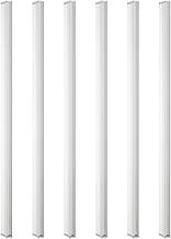 6 Puxador De Guarda Roupa Porta Moveis Alumínio Slim Asa 160mm (Cromado Fosco)