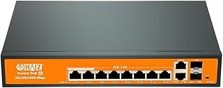 Switch Gigabit Haiz com 8 Portas POE 2 Uplink 2 Sfp 10/100/1000Mbps
