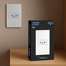 Interruptor de Tomada com 1, 3 ou 6 Saídas 20A 110v/220v Bivolt Branco ou Preto Avant Neo (Branco, Saídas, 1)