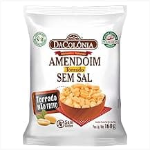 Amendoim Assado Sem Sal 160Gr com 84% de desconto por R$ 6,28 na amazon
